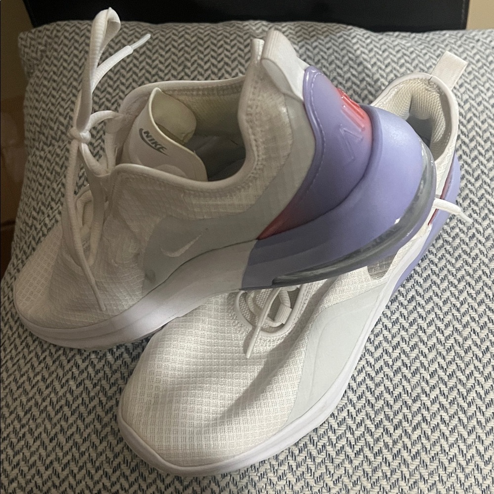 Nike White and Purple Athletic Shoes